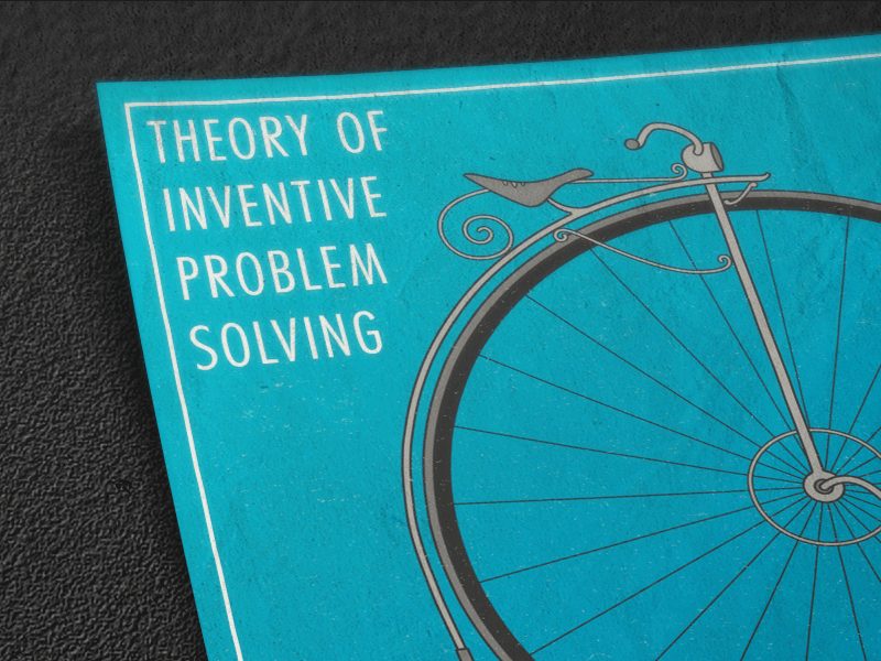 Theory of Inventive Problem Solving #1 badge blue illustration inventive poster print problem solving theory tips triz