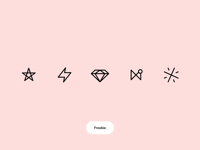 Icons [Principle Freebie] animation diamond freebie icons motion principle star