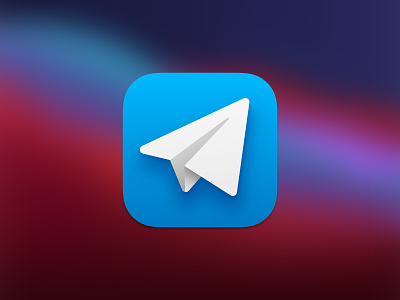 Telegram Icon - macOS Big Sur-ed apple big sur design icon mac macos telegram