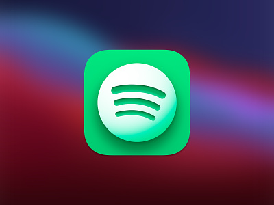 Spotify Icon - macOS Big Sur-ed apple big sur design icon mac macos spotify