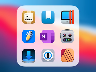 macOS Big Sur Icons Part 3 app apple big sur design icon icon design icons mac macos