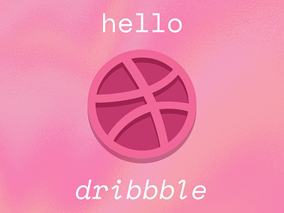 Hello Dribbble debut design dribbble first shot hellodribbble holographic foil