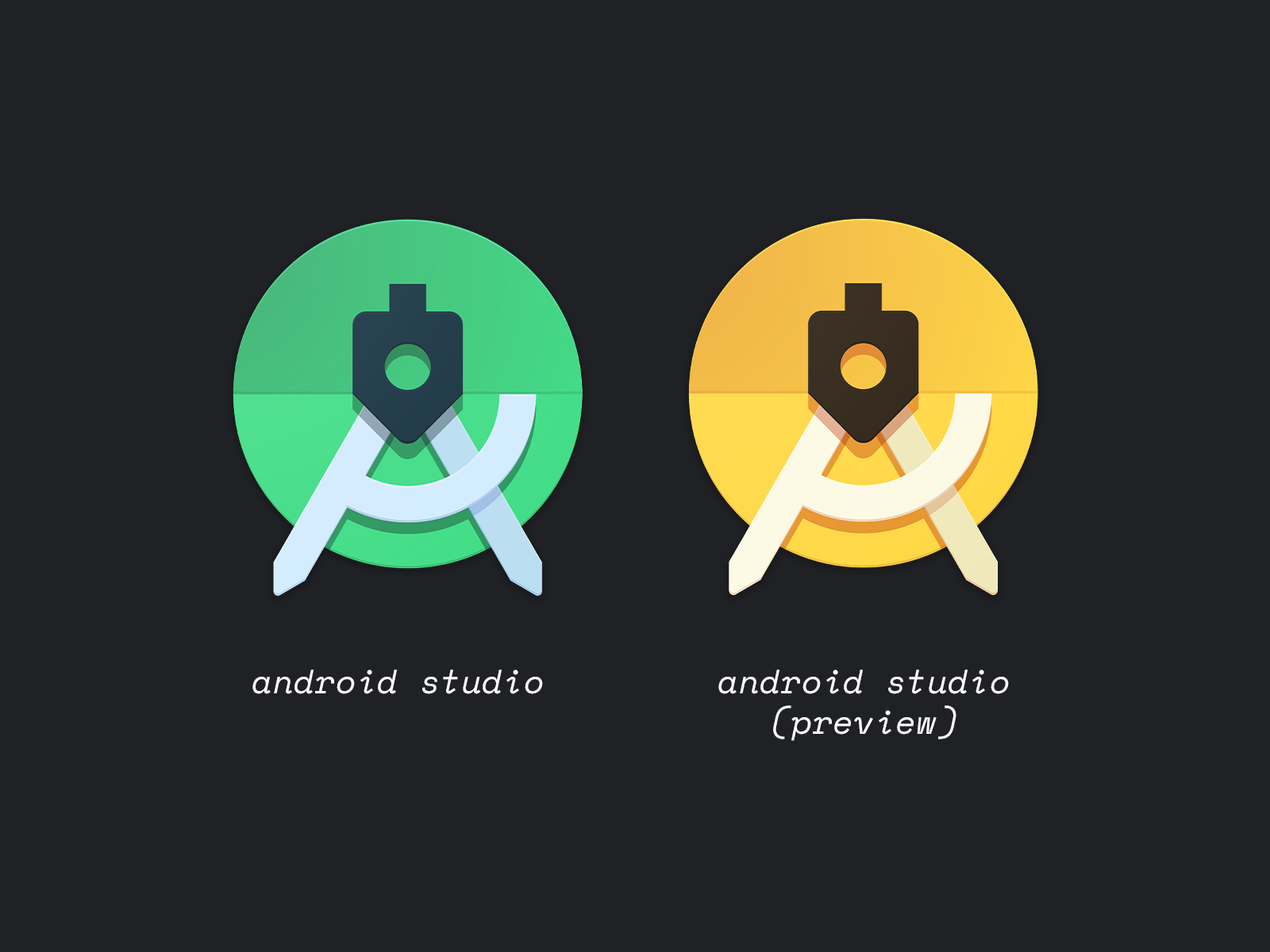 android studio icon one version of image