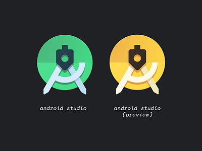 Android Studio Icons android android studio design icon icon design illustration illustrator macos