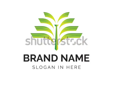 tree tie icon logo design