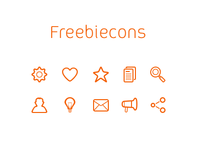 Freebiecons - Icons for free envelope flat free freebie freebiecons gear heart icons iconset ios7 minimal web