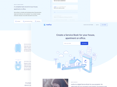 Landing page for roofus