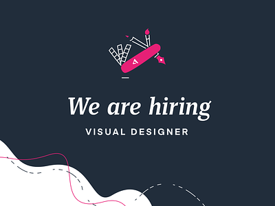Visual Designer wanted! design graphic design hiring job job offer marketing visual design visual identity