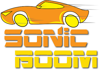 Sonic Boom branding graphic design logo