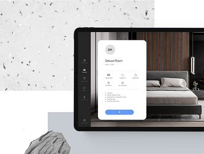 iPad app UI design for a Hotel PMS app design clean design interface minimal modern design ui ui ux ui design uidesign userinterface