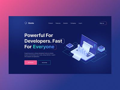 SaaS landing page