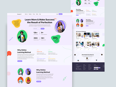 E-Learning Website by Aleya Akter on Dribbble