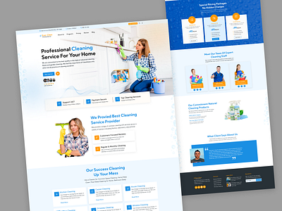 House Cleaning Website branding cleaning cleaning full landing page cleaning service cleaning web desing cleaning website graphic design hero area house cleaning landing page landing page design ui landing page visual design web design website design