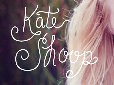 Kate Party lettering script type