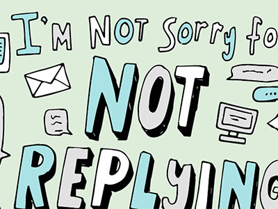 Sorry Not Sorry email hand lettering not sorry