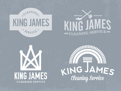 King James Cleaning cleaning crown identity logo rainbow