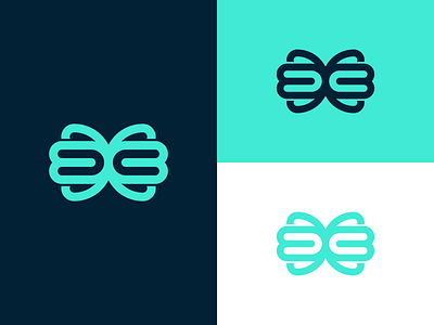 Letter B or C Monogram alphabet b branding c company letter lettering monogram simple vector