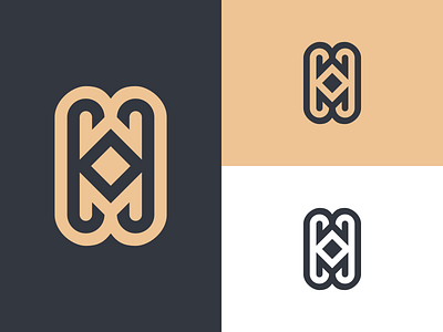 COC or WOM alphabet branding coconut design letter lettering line logo monogram simple vector wom