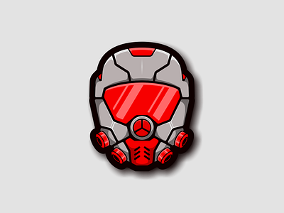 Team Leader branding design esport future gaming leader logo mask robot sport sticker team vector