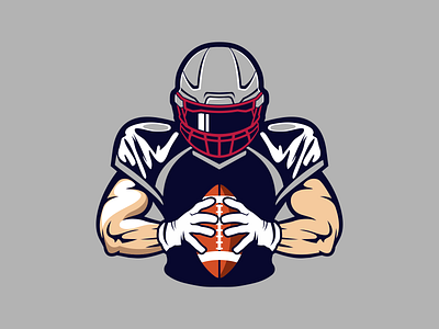 American football america branding character design esports football game gaming helmet logo sport vector