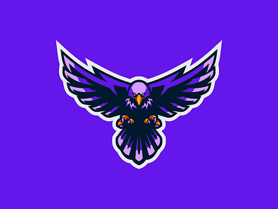 Wild Eagle animal bird branding character design esports gaming helmet logo mascot vector