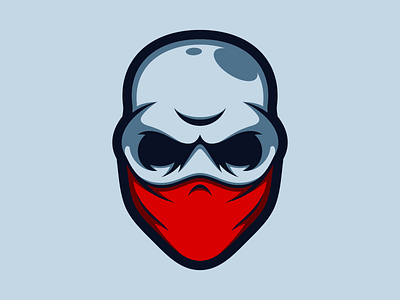 Skull Bandit bandit branding character design esports game gaming helmet logo mascot skull sticker vector