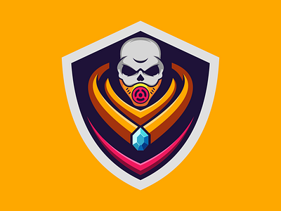 Villain branding character design esports gaming helmet logo mascot vector villain