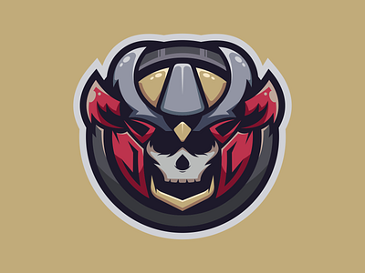 Samurai Clan branding character clan design esports gaming helmet japan logo mascot samurai skull vector