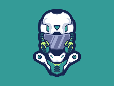 Healing Robot branding character design esports future gaming heal health helmet logo mascot robot vector