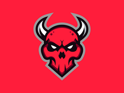 Cruel Skull branding character design esports gaming helmet logo mascot skull vector