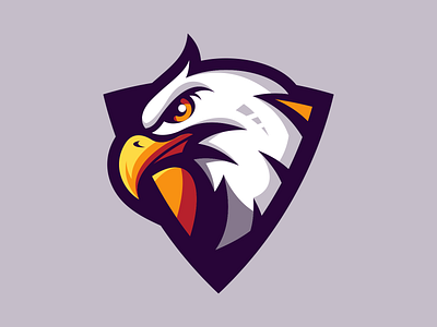 Eagle Esport animal bird branding character design eagle esports game gaming helmet logo mascot vector