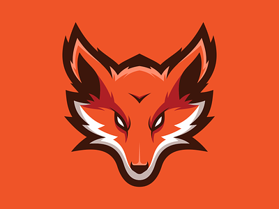 Fox Head animal branding cat character design esports forest fox game gaming logo mascot nft simple sport vector wild