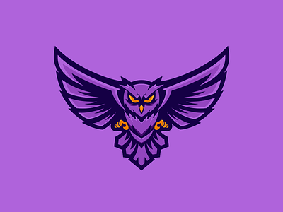 Wild Owl animal bird branding character design esports forest game gaming logo mascot nft night owl simple vector