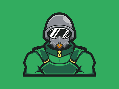 Elite Soldier army brand branding design esports gaming helmet logo mascot nft soldier sport vector