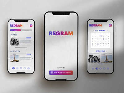Regram UI Design