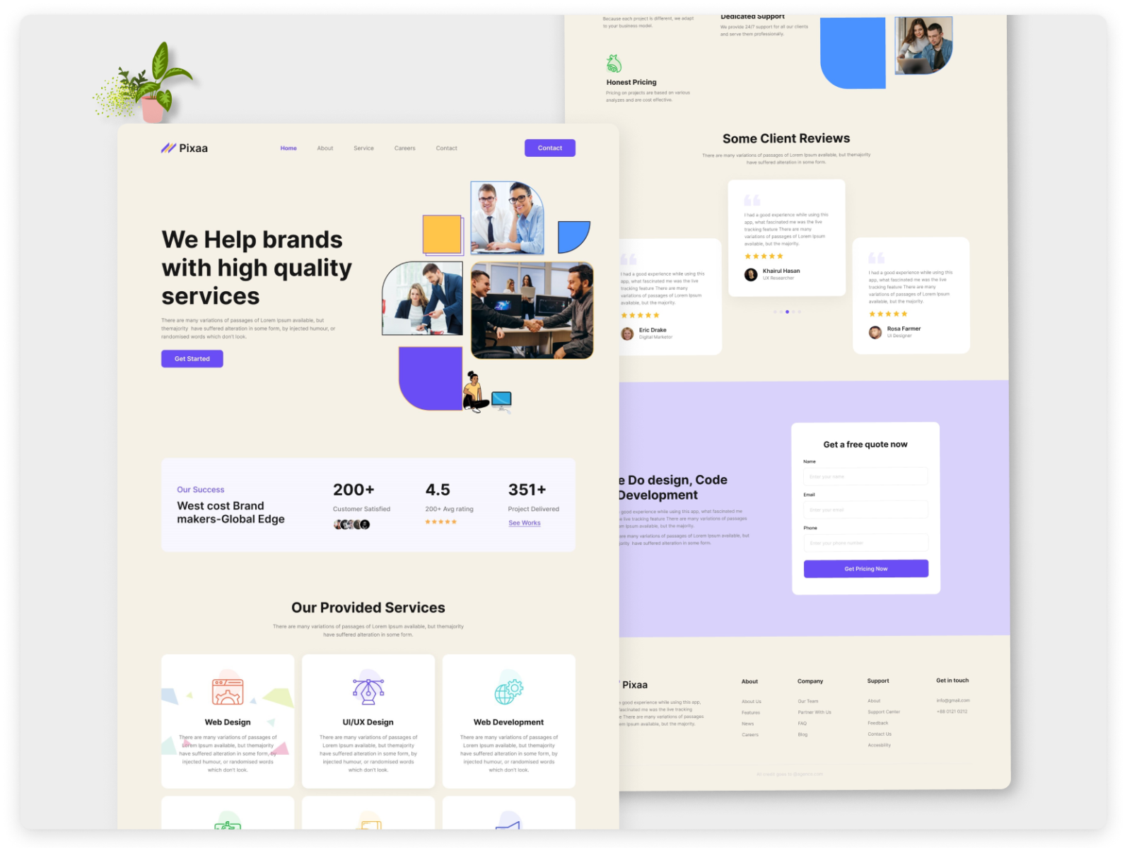 Landing Page Design ( Pixaa ) By Khairul Hasan Tushar On Dribbble