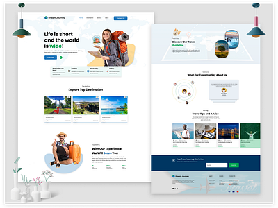 Landing Page Design ( Dream Journey )