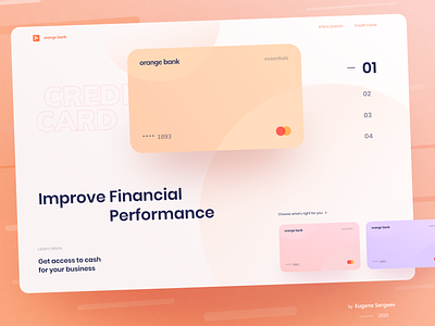 Orange Bank - Online French Bank. Homepage Redesign bank account bank card business credit card finance financial services fintech hero investment landing page loans online bank online banking payment startup typogaphy typography webdesig