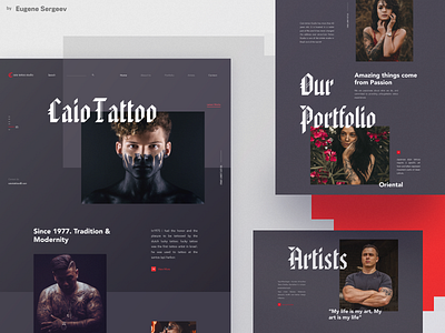 Caio Tattoo Studio - website redesign