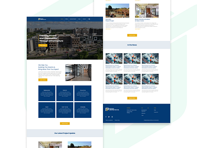 Pezzuco Construction - Web UI Design For Construction Company illustration