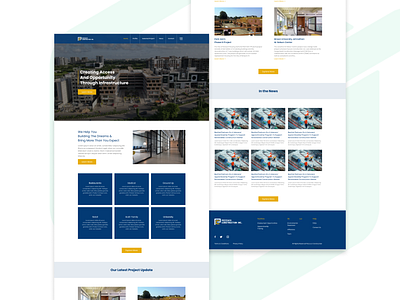 Pezzuco Construction - Web UI Design For Construction Company