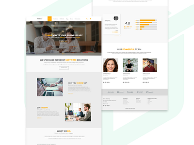 Tumul Corporate - Corporate Website UI Design illustration