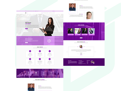 Tumul Law Firm - Law Firm Website UI Design illustration