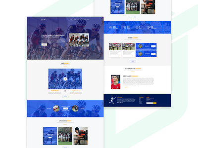 Tumul Sports - Sports Website UI Design