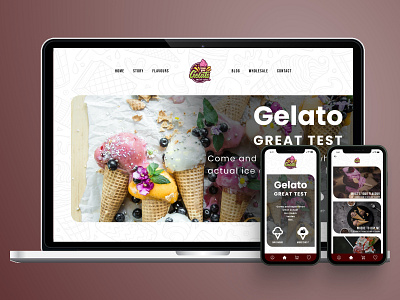 Gelato...Great Taste🍦 animation app branding design graphic design illustration logo typography ui ux vector