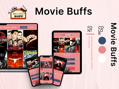 Movie Buffs 3d animation app branding design graphic design illustration logo motion graphics typography ui ux vector