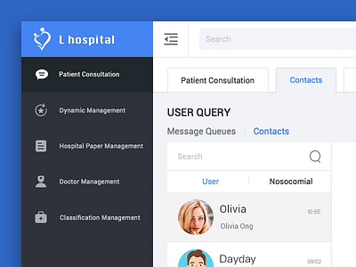 Crm Lhospital Small clean crm design desktop website illustration doctor hospital ui ux user experience designer user interface site