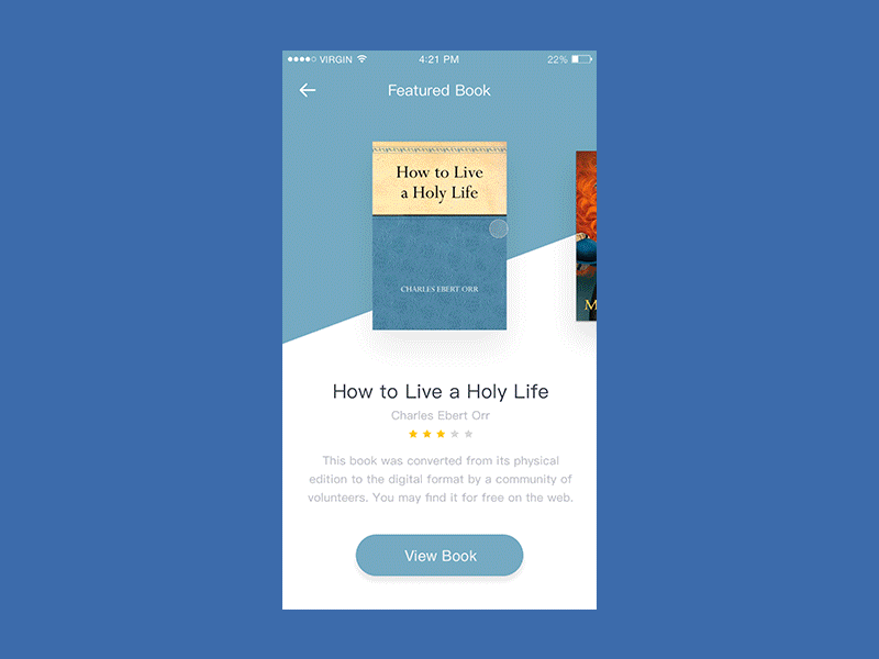Book animation app book design ios principle uiux