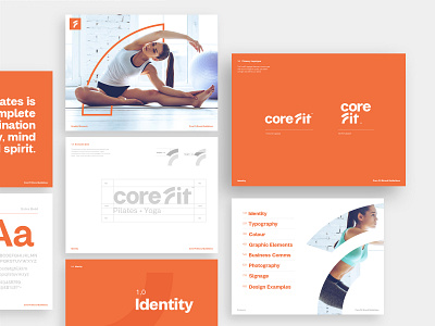 CoreFit - Brand Guidelines brand brand agency brand and identity brandguidelines branding fit fitness icon logo logodesign styleguide ui