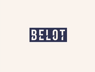 Belot - logo concept brand brand agency brand and identity brandguidelines branding logo logodesign styleguide typography vector